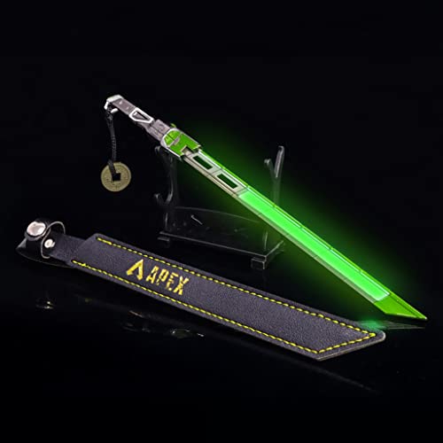 Ciiokjnm Apex Legends Crypto Heirloom Biwon Blade Metal Data Knife Model Toys Action Figures For Desk Collection Decoration (22Cm/8.66Inch-Neon Green) #TOP5