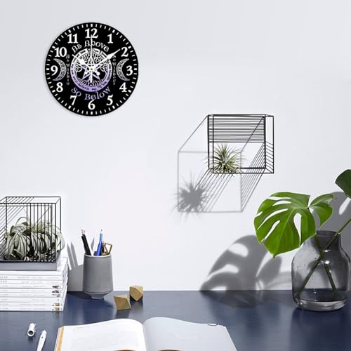 Reloj de pared redondo Analógico de 34 cm miniatura 6