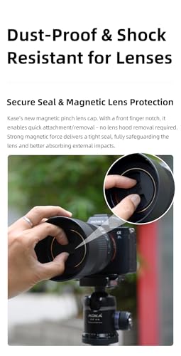 Tapa magnética para lente Kase Pinch Lens Cap Plus Universal compatible con Wolverine, Revolution y Revolution Plus (52 mm) miniatura 6
