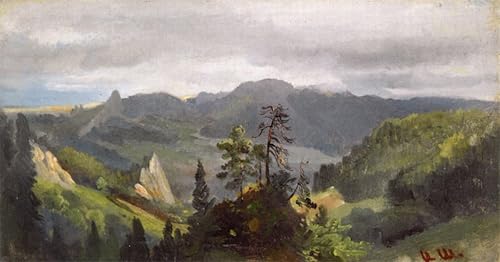 Pintura mural en lienzo de Ivan Shishkin, arte refinado de paisaje para decoración de interiores