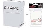 Ultra Pro Deck Box Ultra Pro Deck Box + 60 Small Size Protector Sleeves - Weiß - White - Yu-Gi-Oh! - Japanese Mini