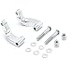 Krator Chrome Mirror Relocation Extension Adapter Kit for Harley Davidson Motorcycles