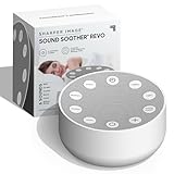 Sharper Image Sleep Therapy Portable White Noise Machine - Relaxing Sound Therapy for Baby, Kids & Adults, Calming Relaxation & Wellness Device, Peaceful Rest Sleeping Aid for Home & Travel, Grey