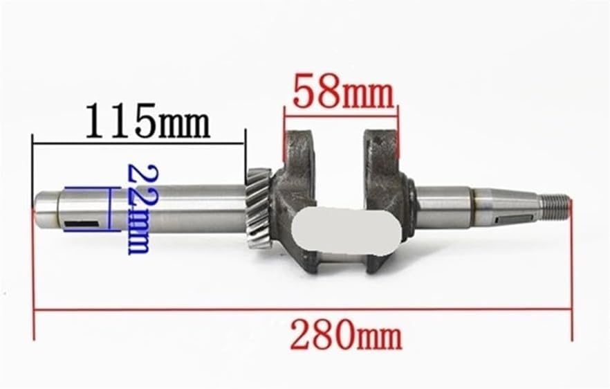 Cigüeñal for cortacésped GXV140 GXV140K HR/HRA/HRB/HRC/HR-195 215 475 535 5HP