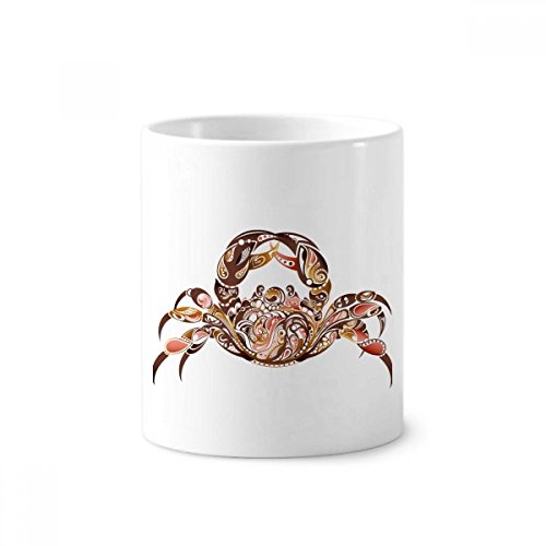 Pot à crayons crabe en céramique blanche et tasse de rangement pour bureau 350ml