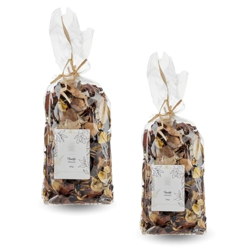 PARENCE.- Lot de 2 sachets popourri aromatisés à la Vanille - Décorations et parfums pour la Maison, Polyvalents - Vanille 280g