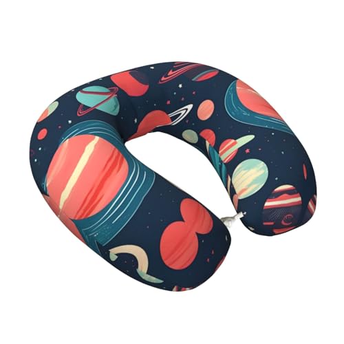 Almohada de cuello con memoria diseño planetas miniatura 2