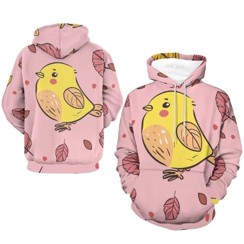 Sweatshirt Pullover Poussin Dessin Animé - Sweat à Capuche Manches Longues Taille S - 7
