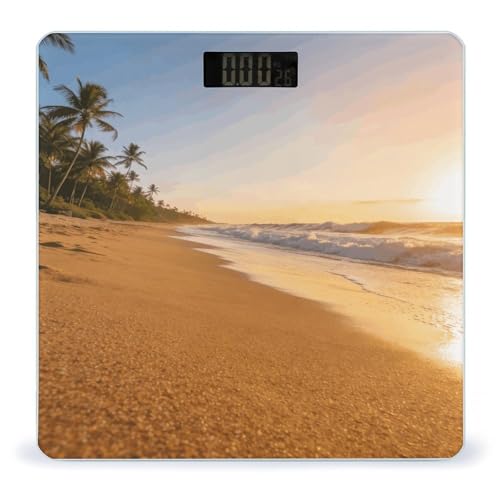 Báscula digital Coconut Shadow Gold Sands para baño miniatura 1