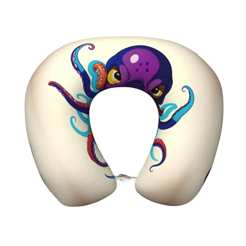 Almohada de espuma viscoelástica para viaje 30 cm negro
