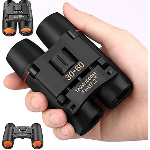 Senelux Mini Binoculars 30x60 Compact Folding Telescope Waterproof for Adults Kids Bird Watching Hiking Wildlife Hunting Portable Pocket Size Fog proof Waterproof Binoculars Telescope for Travelling Cover