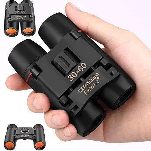 Senelux Mini Binoculars 30x60 Compact Folding Telescope Waterproof for Adults Kids Bird Watching Hiking Wildlife Hunting Portable Pocket Size Fog proof Waterproof Binoculars Telescope for Travelling