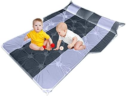KONGSHOP Car Inflatable Bed Automatic Inflatable Sleeping Mattress Car Rear Travel Bed Skin-Friendly Fabric Three-Dimensional Breathable Suitable for Camping Family Traveling Hiking(Black)