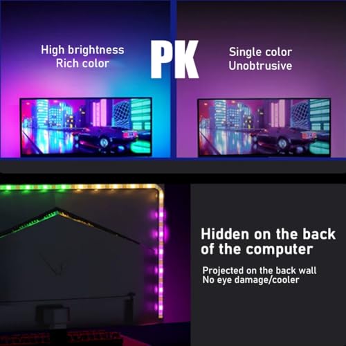 Tira de luces LED para gaming 3 metros color RGB miniatura 3