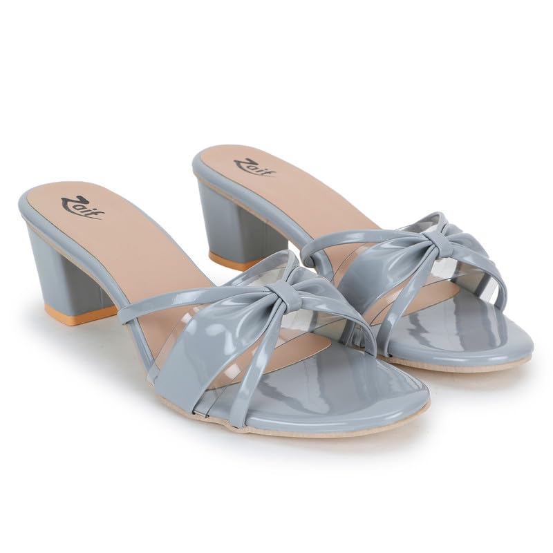Image of ZAIF women fancy block heel footwear stylish sandal (73)