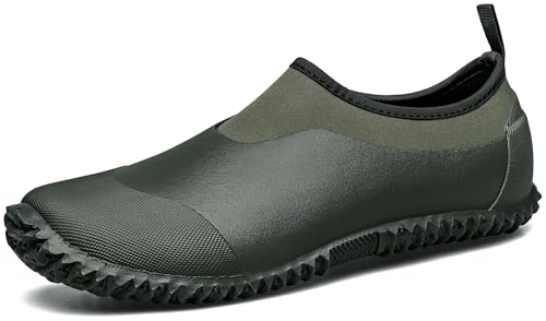 TENGTA Unisex Waterproof Garden Shoes Womens Rain Boots Mens Car Wash Footwear