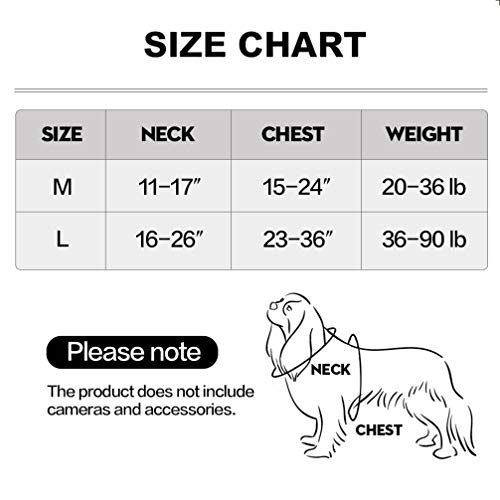 Balacoo Fetch Harness Cremalheira Câmera- Câmera Arnês Do Cão Prático Stylish Dog Fetch Harness Band