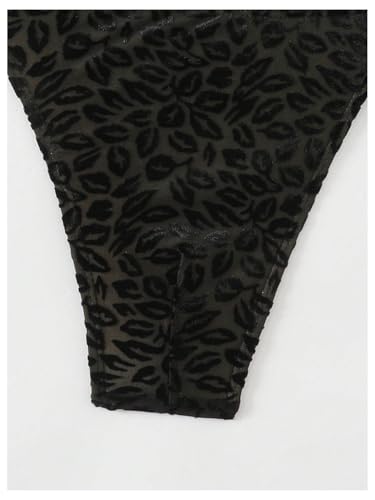 MakeMeChic Men's Graphic Print Swim Bottoms Ring Linked Summer Beach Brief Swimwear4