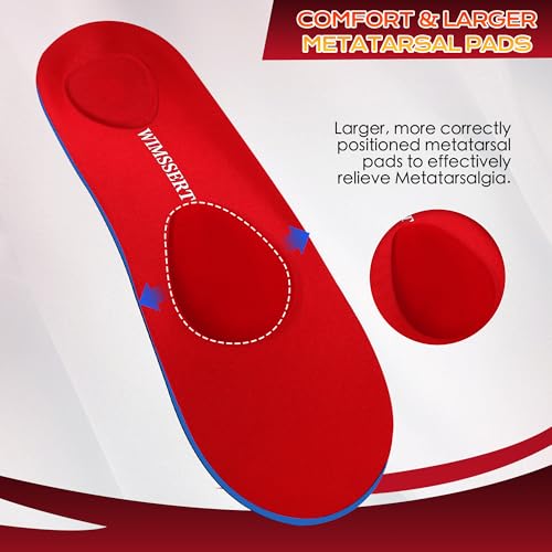 Image of Metatarsalgia Insoles with Metatarsal Pad for Men Women, Ball of Foot Pain Relief Orthotics, Morton's Neuroma Pain Relief, Plantar Fasciitis Relief, Arch Support Shoe Inserts for Standing All Day