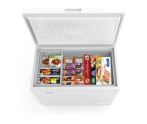 Image of KoolMore SCF-7C Deep Chest Freezer with Two Wire Basket, 7 cu. ft. Food and Meat Storage, for Commercial and Home Use ETL Certification, White