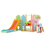 UNICOO - Toddler Slide and Swing Set, Kids Indoor and Outdoor Playground Combination for Boys & Girls (Kids Playground Set)