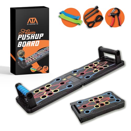 ATA-Strength Heavy-Duty 15-in-1 Foldable Push Up Board gym gift for