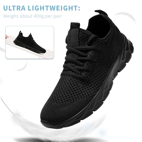 Image of Mens Running Shoes Walking Tennis Sneakers Slip on Gym Workout Athletic Lightweight Casual Sport Shoes