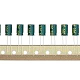 Packungsgröße: 50 Stück HUABAN 50 Stück 400V 3.3UF 8x12mm Hochfrequenz-LowESR-Einsteck-Aluminium-Elektrolytkondensator mit grüner Schrumpfhülse 400 Volt 3.3 UF