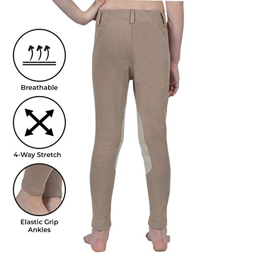 image for ELATION Kids Riding Breeches Girls & Boys Red Label – Classic Duff B