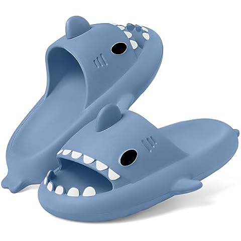 Gaatpot Shark Slides for womens and mens Cute Summer Cloud Slippers Novelty Open Toe Slide Sandals Thick Sole Cover