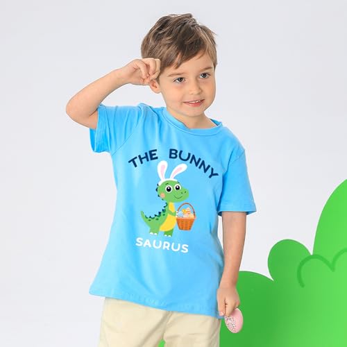 Lovekider Kids Easter Shirts 1-8 Years Toddler Boy Girls Bunny T-Shirt Egg Hunting Squad Will Trade Sister for Eggs Tee2