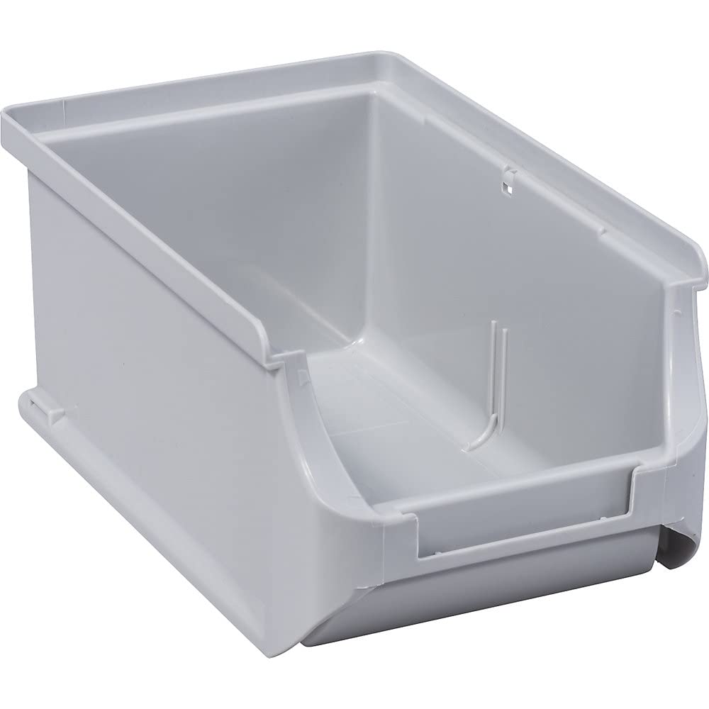 24 Stapelboxen, Lagerboxen, Sichtboxen, Gr. 2 grau 102(B)x160(L)x75(H) mm ProfiPlus