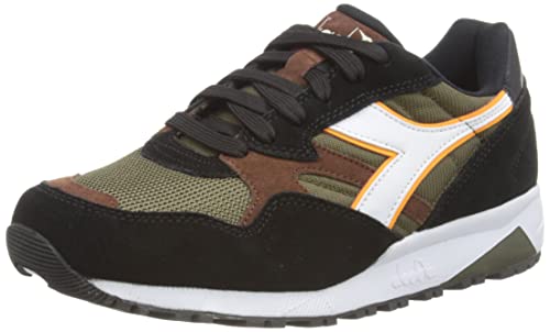 Diadora Unisex's N902 Gymnastics Shoe, Black Green, us:7.5