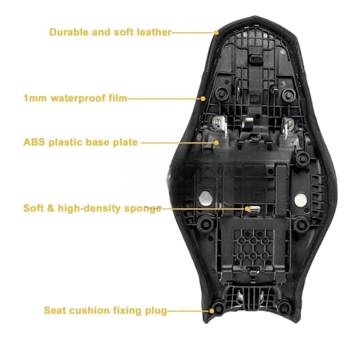 Cojín de asiento para MT-09 con acolchado ergonómico antideslizante 5