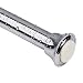 KAMANINA 1 Inch Shower Curtain Rod, 54 to 90 Inches,Chrome, Trumpet End, Twist Lock Design