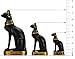 NileCart Egyptian Bastet Collectible Figurine The Black Cat Goddess Statue - Handmade in Egypt (Small 3.5 inches Tall)