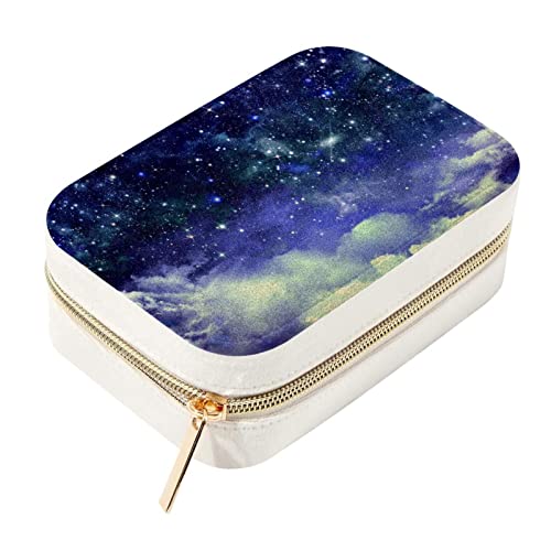 Boîte à bijoux portable en velours pour éviter les colliers emmêlés