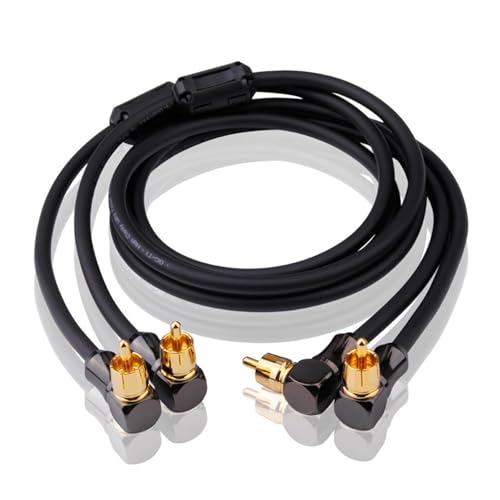 Câble audio coudé 90° HiFi idéal pour intégration home cinéma discrète