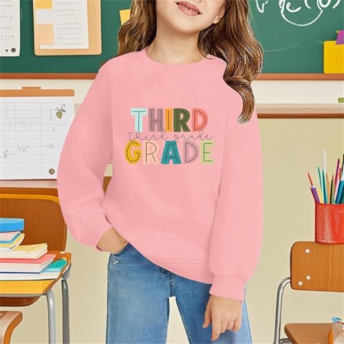 2025 Boys Girls Trendy School Clothes Toddler Kids Back to School Shirt Preschool Graduation Cute Graphic Tee Teen Cotton Top2