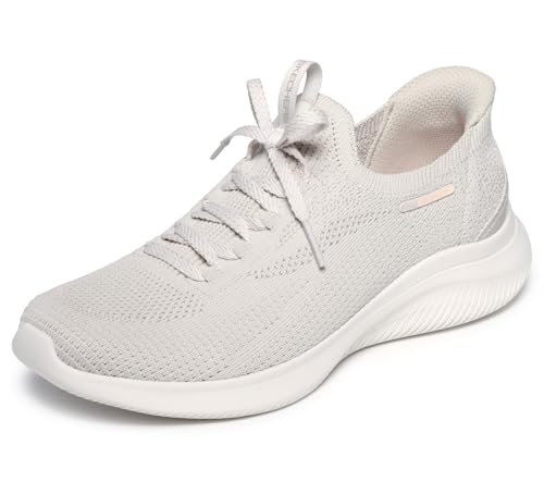 Skechers Ultra Flex 4.0 - Sneaker da Donna, Colore Naturale, Taglia 38