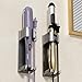 Hair Straightener Holder, Aluminum Curling Iron Organizer Stand, Self Adhesive, Heat Resisting Hair Dryer Holder for Bathroom Barber Shop