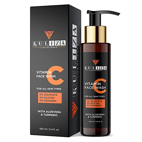 Kuliza Life Science Skin Illuminate Vitamin C Face Wash For Anti-Aging, Dark Circles, Age Spots and Reduces Wrinkles | B