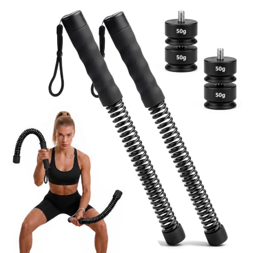 Weighted Ropeless Battle Ropes, High-Resistance Portable Heavy-Duty Cordless Rope for Home Gym with Poster, Low Noise. HIIT and Low-Impact Cardio Aerobic Training for Men & Women (#Black)