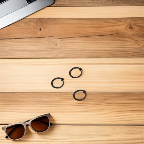 Anillos guía para cortinas de plástico negro, ligeros y de alta durabilidad para toldos de hogar 6