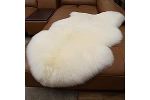 Large Soft Genuine Sheepskin Rug with Thick Luxurious Fur