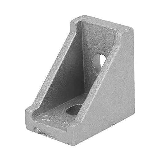 Nicoone 50Pcs L Typ Aluminium Profil Hörn Bälte 2 Hål Höger Vinkel Hörnet Stöd För 2028 Aluminiumprofil