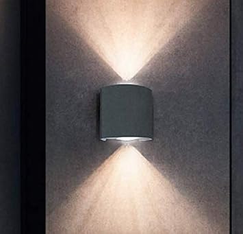 PHILIPS Gamma 2 Watts LED Outdoor Wall Lamp - Grey 58159 , Metal