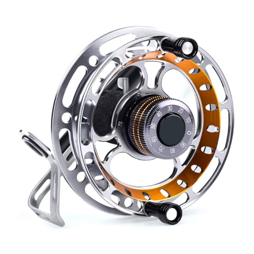 ZEXKENS Fish Line Wheel Fly Fishing Reels Saltwater and Freshwater Fly Wheel Hand Reels Line Coils Fishing Tool Easy to Use
