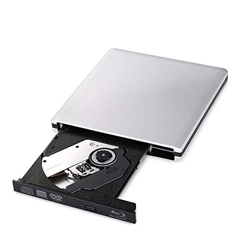 SNAWEN Unidad De Grabación De BLU-Ray Externa, Reproductores De DVD USB3.0 Unidad Óptica Delgada 3D Lector De Grabadora De BLU-Ray Grabadora De CD/DVD para Windows/iOS