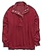 Gacaky Sweatshirt for Women Oversized Casual Long Sleeve Button Henley Neck Pullover Tops Fashion Outfits Clothes Burgundy L